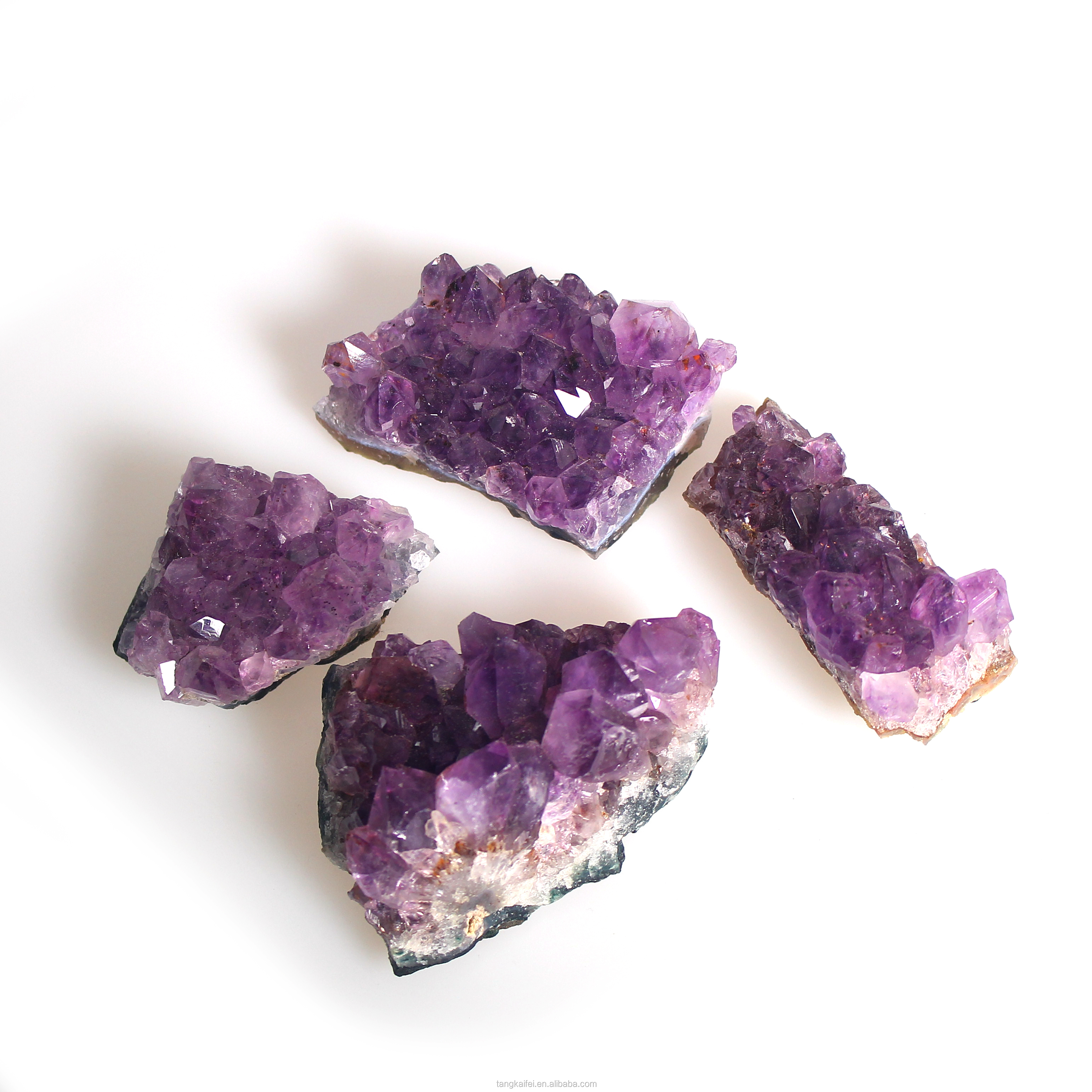 批发乌拉圭天然美丽紫水晶簇原始宝石愈合石