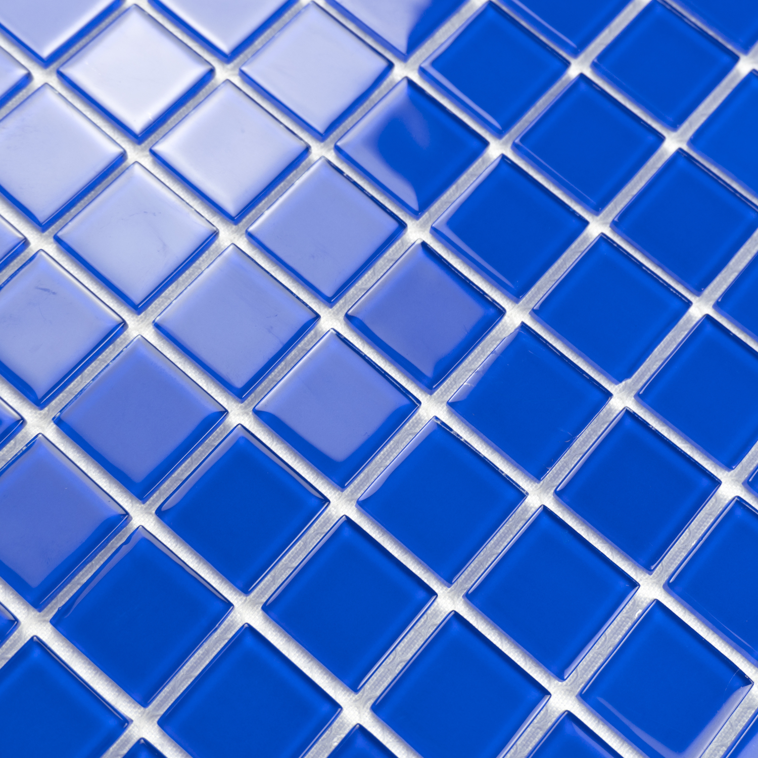 Wholesale Factory Price Blue Glossy Surface Pool Mosaic Foshan Glass Tile For Swimming Pool Projects