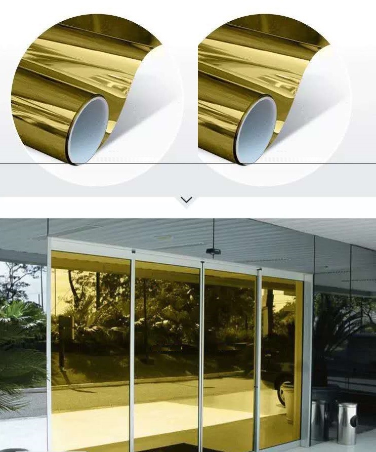 双银镜面玻璃着色薄膜防热窗红外控制建筑太阳反射膜装饰 - buy