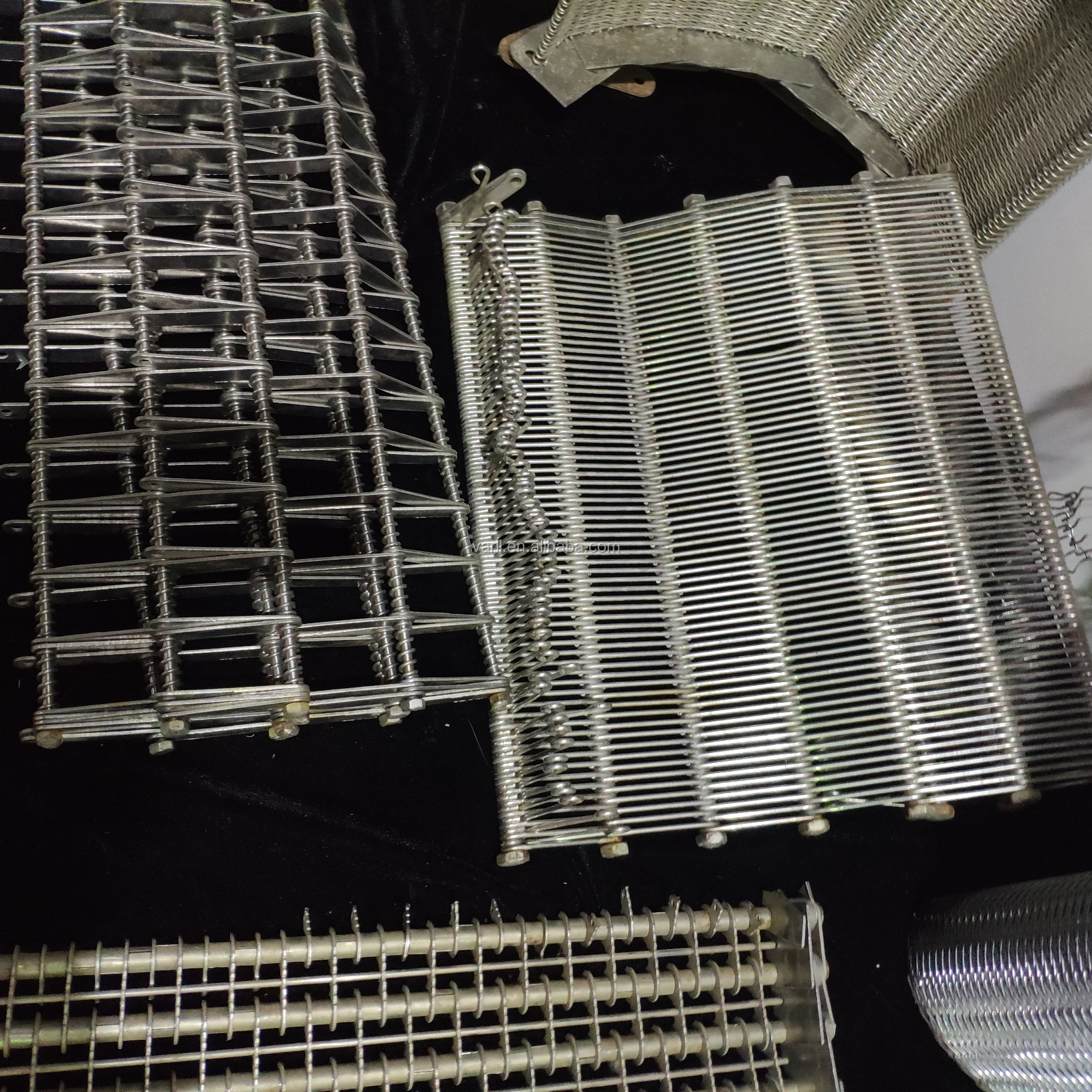 interlock Chain Stainless Steel Mesh Belt Wire Cookies Conveyor