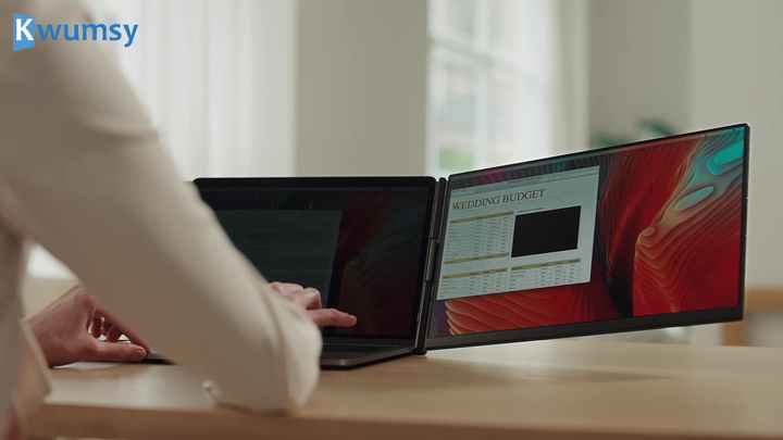 511109 P5 DUAL SCREEN 15.6インチ FHD 1080P KEFEYA P5 Dual Laptop Screen Extender, 15.6