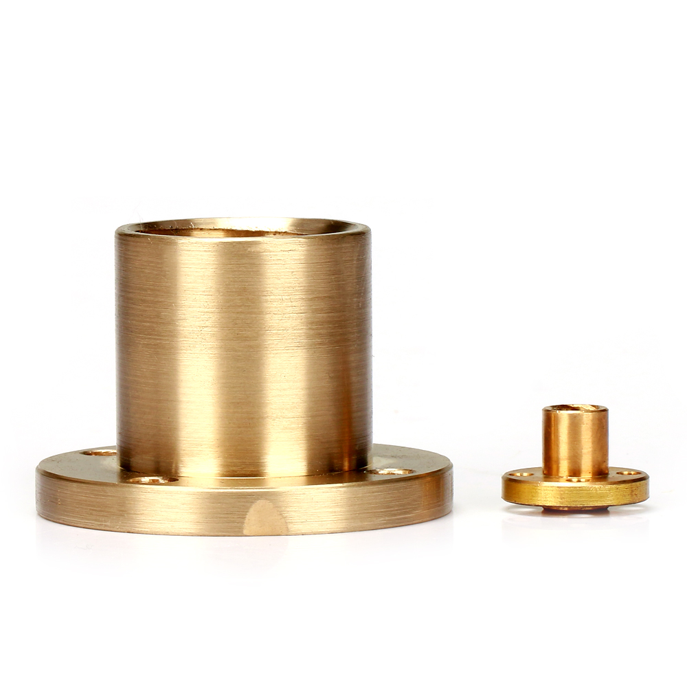 T25 Tr25 Tr25x5 Tr25x6 25mm stainless steel trapezoidal lead screw with flange brass nut