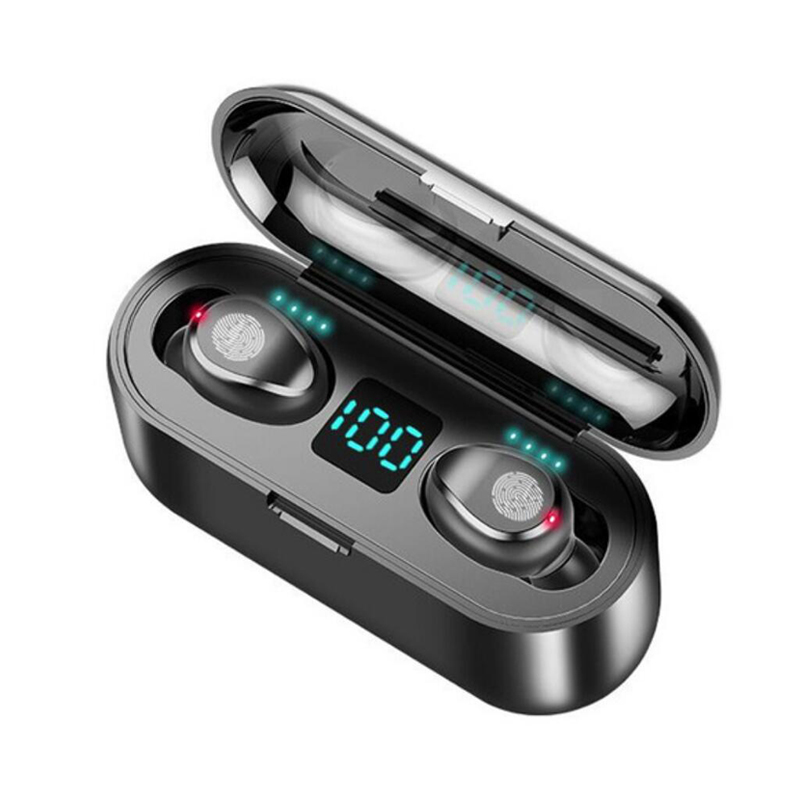 F9 TWS Wireless Earbuds Headphones Touch Button Bluetooth 5.1 Audifonos TWS HIFI Mini In-ear Waterproof Bluetooth Earphone