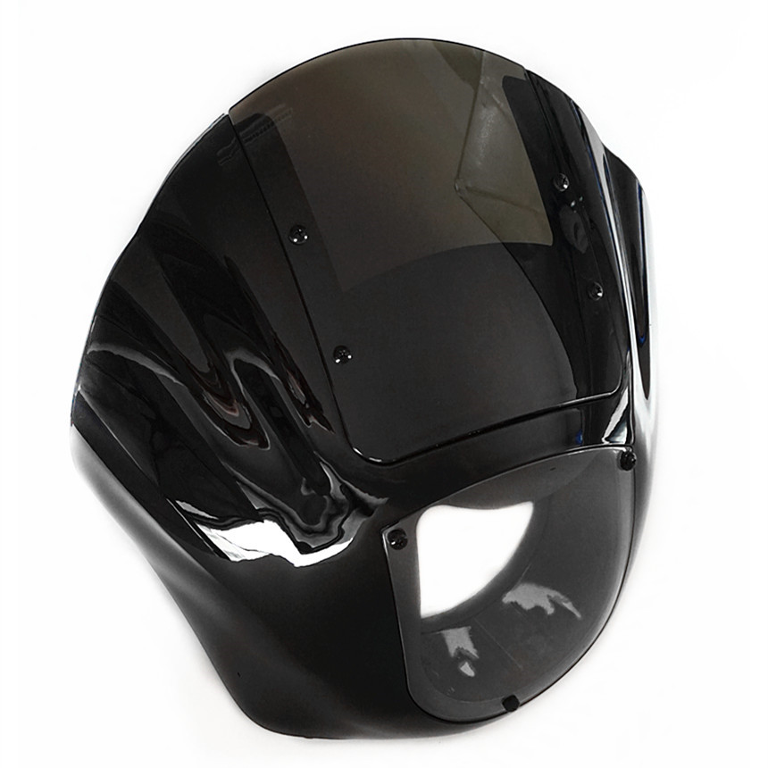 Черный ABS четверть обтекателя с прозрачным ПК лобовое стекло для Harley 86-94 FXR и 95-05 Dyna модели