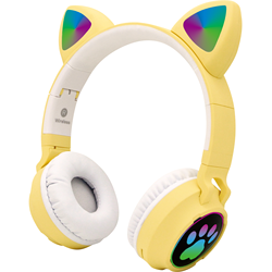2021 Hot Cat Ear Girls Kids Cute Wireless Earphone Headphone Headset Wholesale