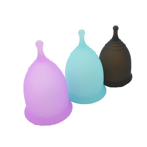 Eco Friendly Plastic Menstrual Pads Reusable Cup 100% Medical Silicone Anytime Usage Menstrual Cup