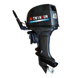 TWINSUN Mesin Tempel Motor2 Tak, 40HP Perahu Motor 40HP, Mesin Perahu Yamaha Yacht, Mesin Luar Poros Panjang