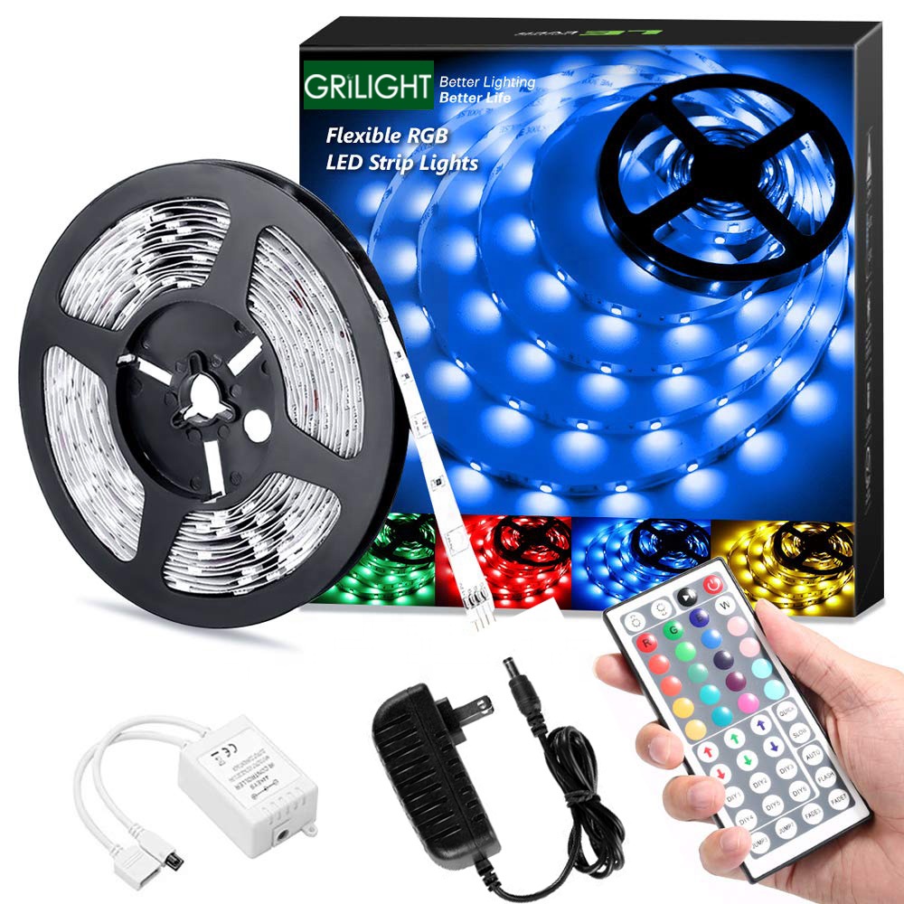 String Fairy Lights Home Garden Rgb Waterproof Led Strip Lights With Battery Box Craft Hobby Light 50 500cm