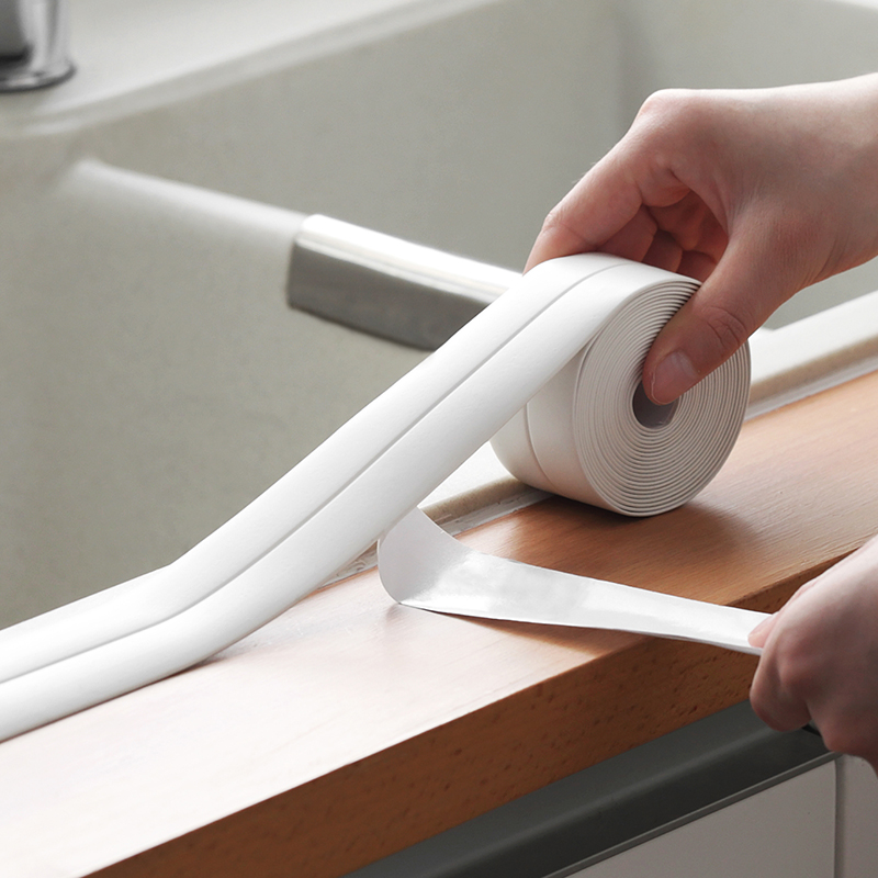 3.2m Bathroom Shower Sink Bath Wall Pvc Sealing Self-adhesive Tape Caulk Strip No Residue And Waterproof
