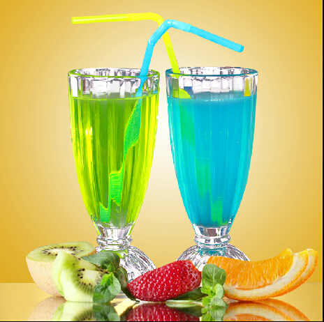 Glass Ice Cream Cup Hot Sale Transparent Glass Ice Cream Juice For Dessert Bar