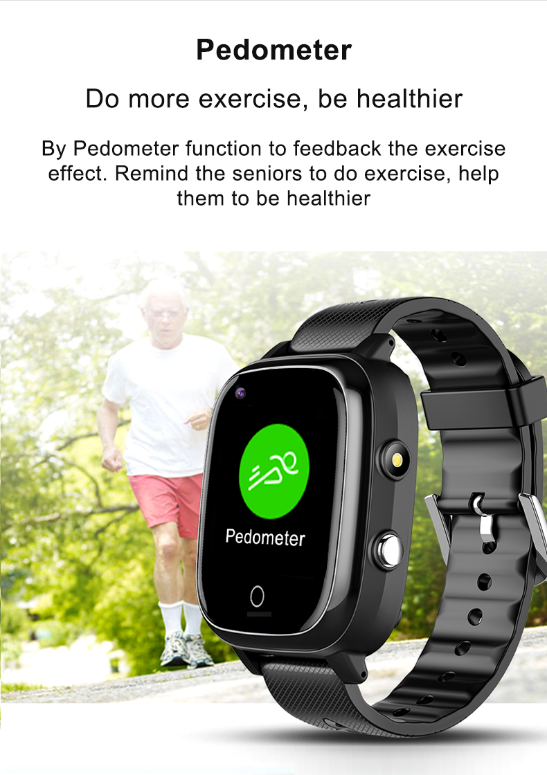 2021 qualified NFC watch sedentary take medicine reminder fall detection smartphone for senior