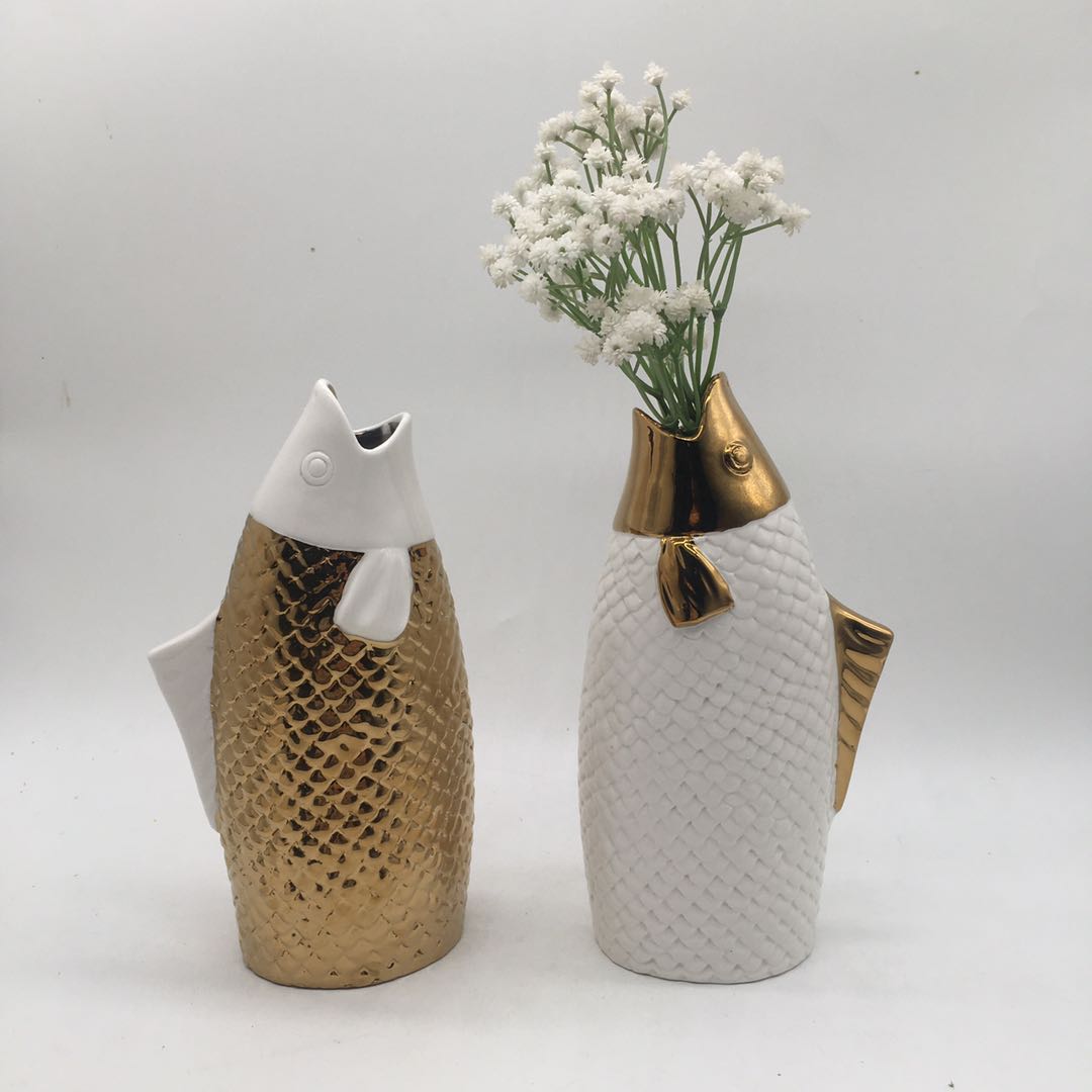 Горячая распродажа! Фарфоровый кулон в форме рыбы ваза для цветов