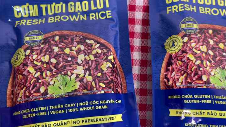 Vietnamese Brown Rice Fresh Ready Meal Microwaveable Instant Rice From ...