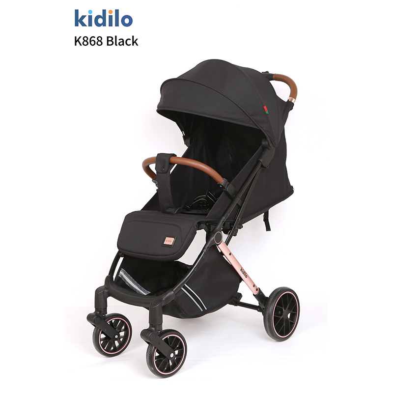 キディロ 2-in-1 軽量折りたたみ式ベビーカー 新生児から3歳まで対応