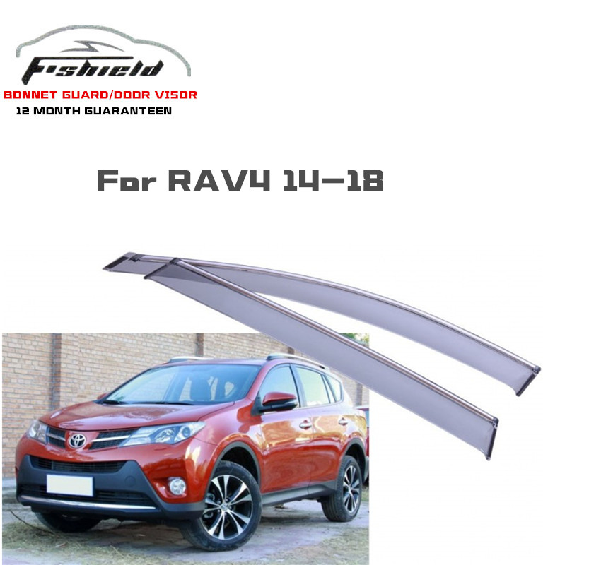 4pcs JDM Smoke Sun//Rain Guard Vent Shade Window Visors Fit 14-18 Toyota Corolla