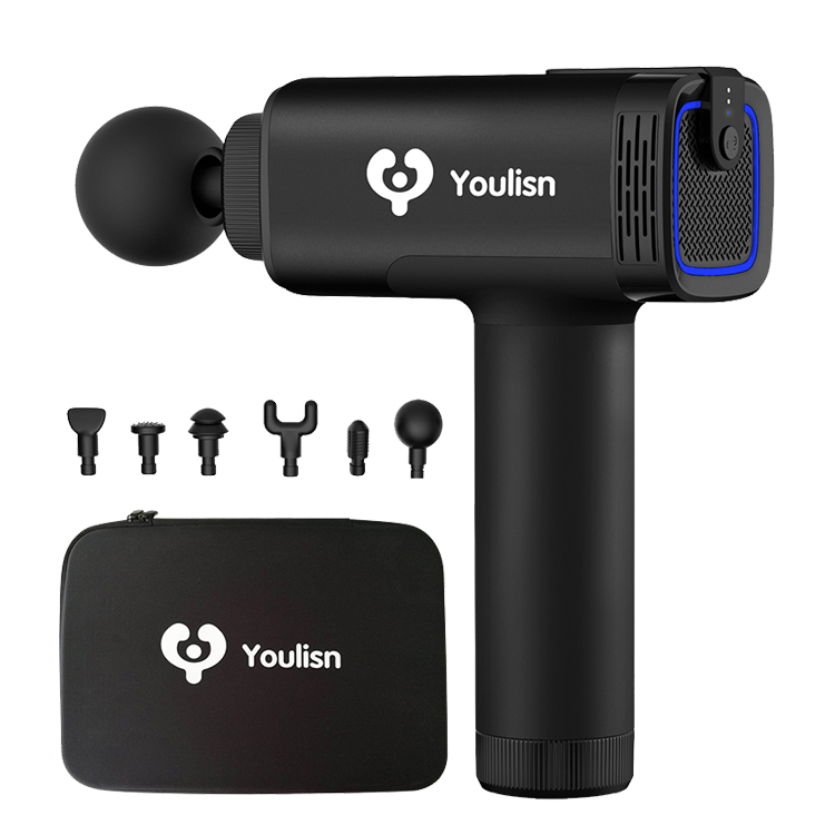 2021 высокоинтенсивный беспроводной массажный пистолет 54 Втч для глубоких тканей, ударный массажный пистолет для расслабления мышц и здоровья