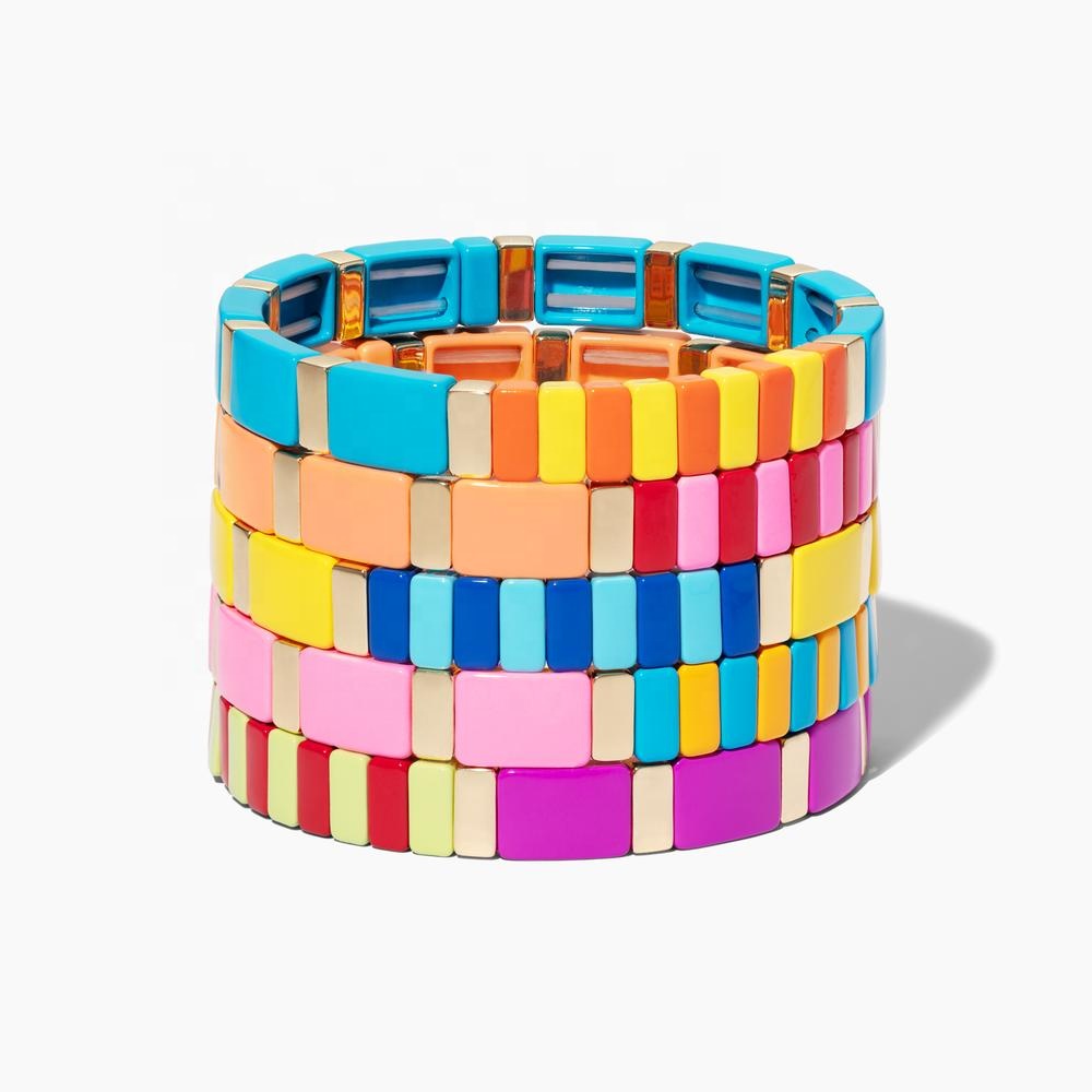 freedomer Blue Plaid Leather Bracelets for Women Trendy Handmade Bohemian Alloy Rhinestone Charm Multilayer Bracelet Femme Jewelry
