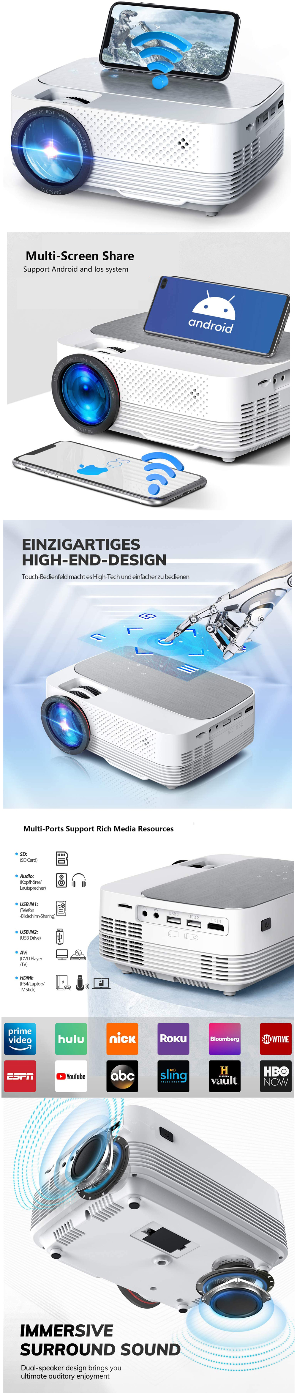 [Amazon Top Mini HD projector ] OEM ODM Factory Cheap Mini 720P Full HD LED LCD VIDEO Portable Home Theater Projector
