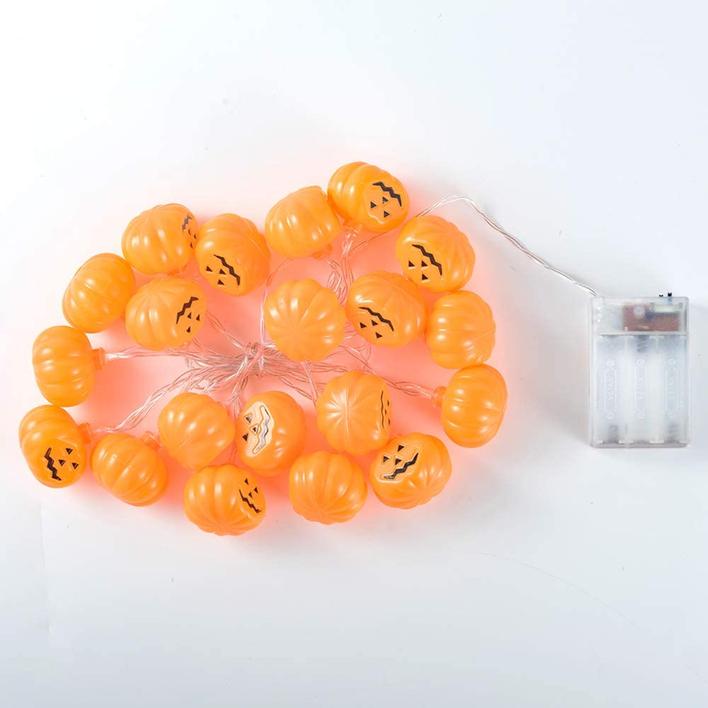 Hongshun 10 светодиодная гирлянда на Хэллоуин для внутреннего и наружного освещения, украшение на батарейках для вечеринки, свадьбы, двора