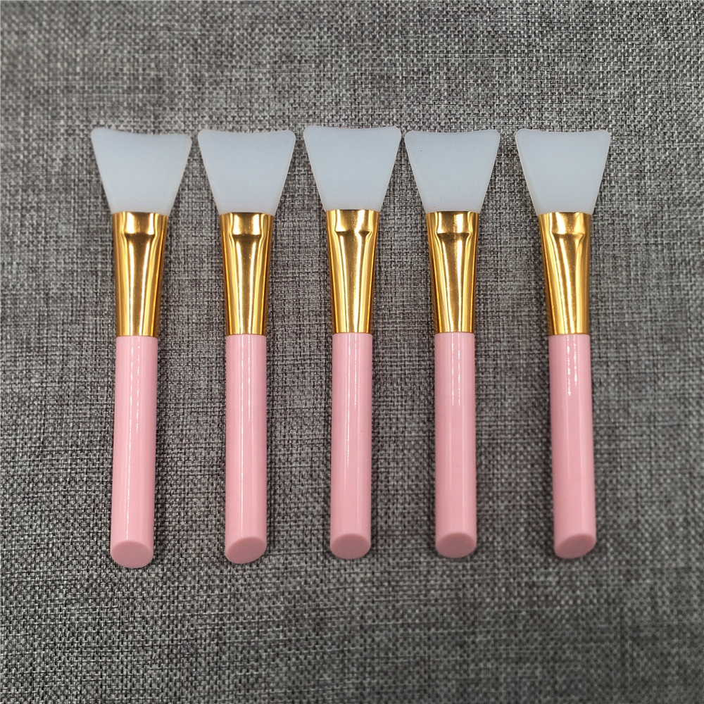 Силиконовая кисть для маски для лица с одним размазыванием, милая розовая блестящая спа-смесь для веганцев, грязевой крем, аксессуары для ухода за кожей, ежедневное использование