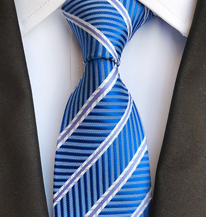 Fashion Men's Polyester Textile Neckties stripe Neck Ties men Gifts