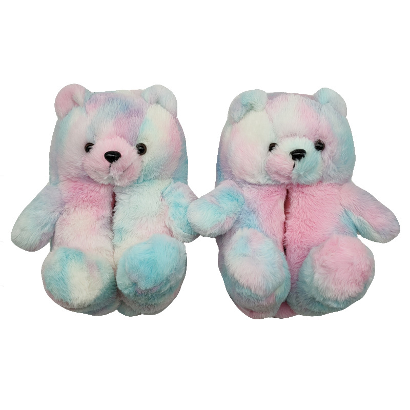 Прямые продажи с завода, тапочки плюшевый медведь, Новые поступления, пушистые домашние Тапочки