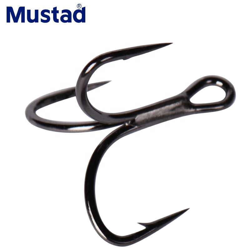 QTY 50 #10 red round band mustad treble hook