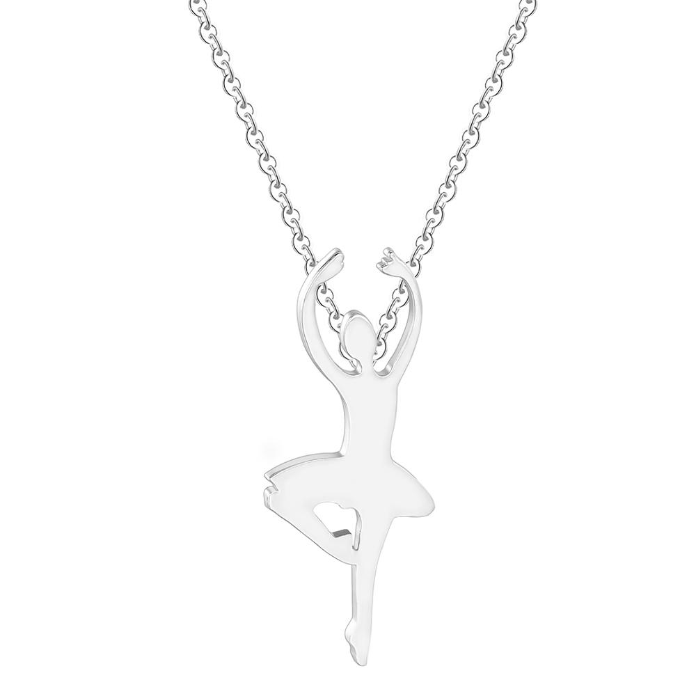 Sterling Silver Womens 1mm Two Sided GYMNASTICS Circle Shaped Affirmation Slide Pendant Necklace