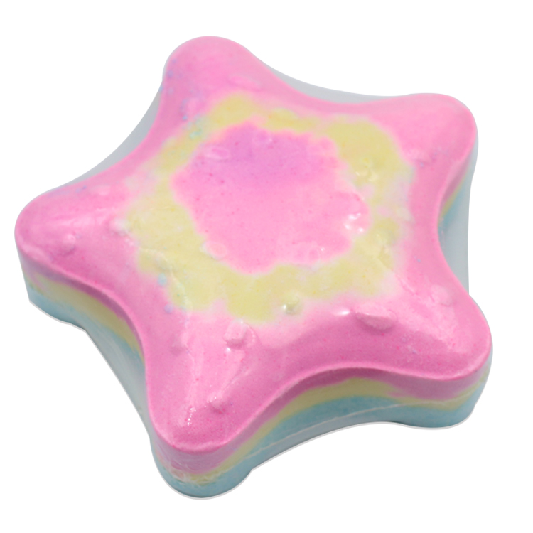 Новое поступление, органические спа-увлажняющие радужные Бомбочки для ванны в форме морской звезды