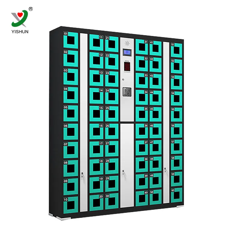 Коммерческая общественная стальная зарядная станция для сотового телефона