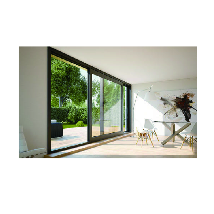 Topwindow التجاري التلقائي أفضل العزل الألومنيوم الثلاثي مزدوجة المقسى الزجاج المنخفضة ه الزجاج رفع باب منزلق