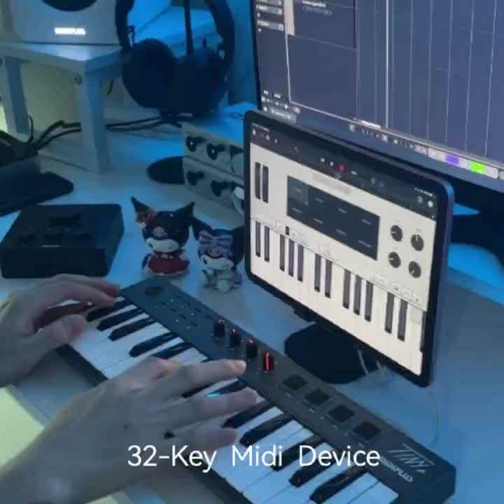Midiplus Tiny + 32 Key Portable Mini Electronic Sound Controller