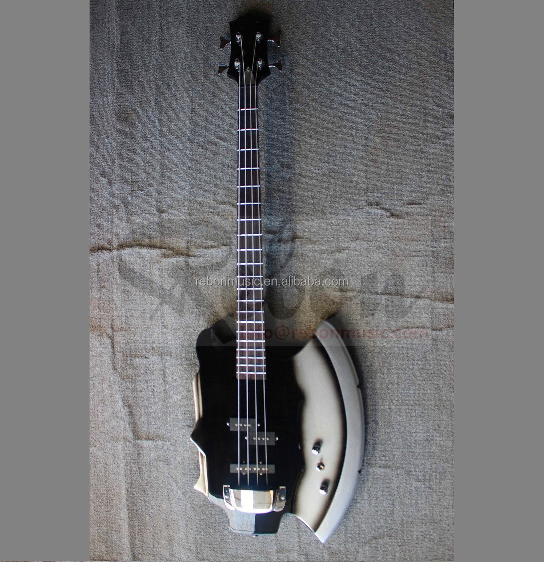 Weifang Rebon 4 String Axe Electric Bass Guitar - Battle Axe