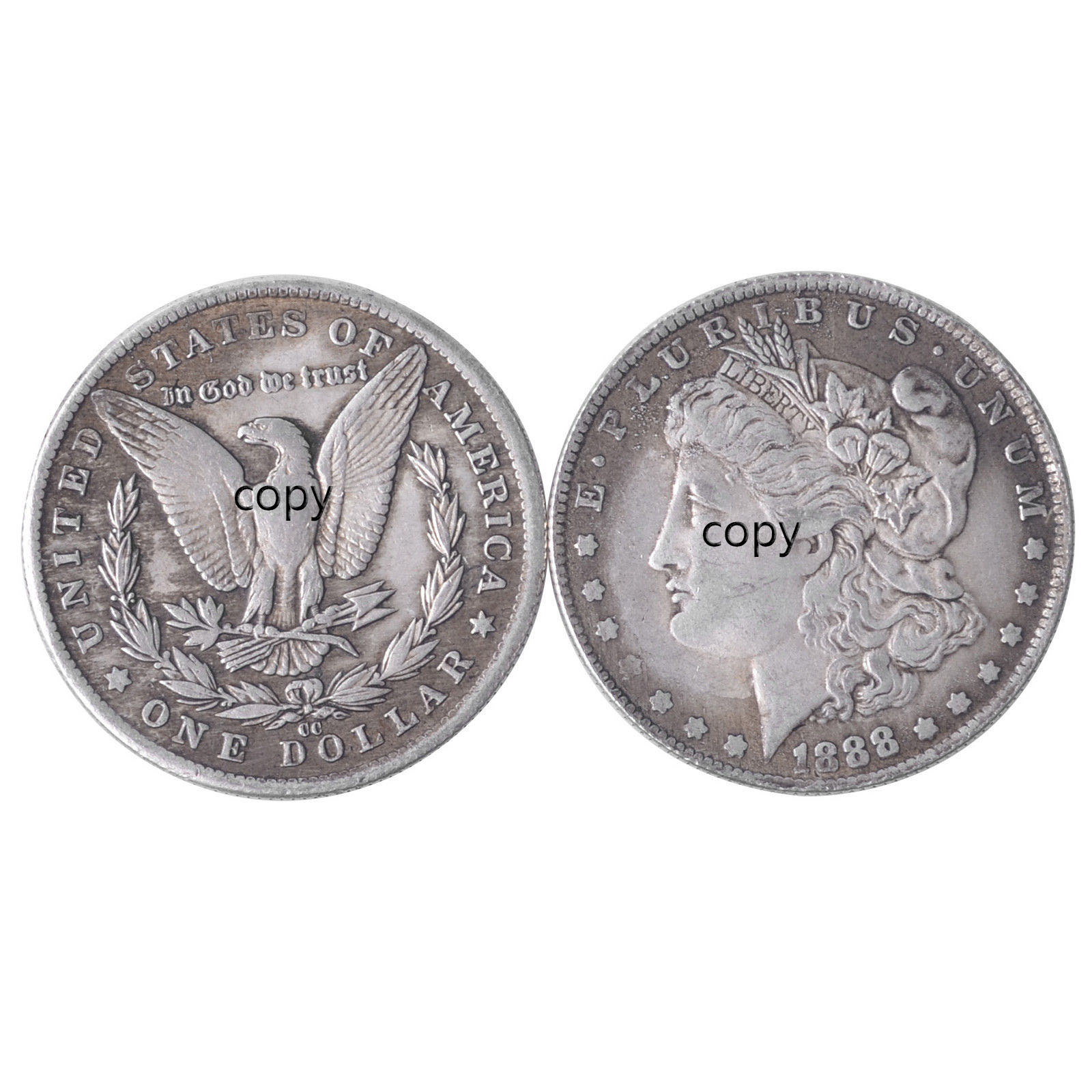 1888 стальные копии Моргана доллара (3,8 см) волшебные фокусы монеты волшебные аксессуары памятные коллекционные монеты