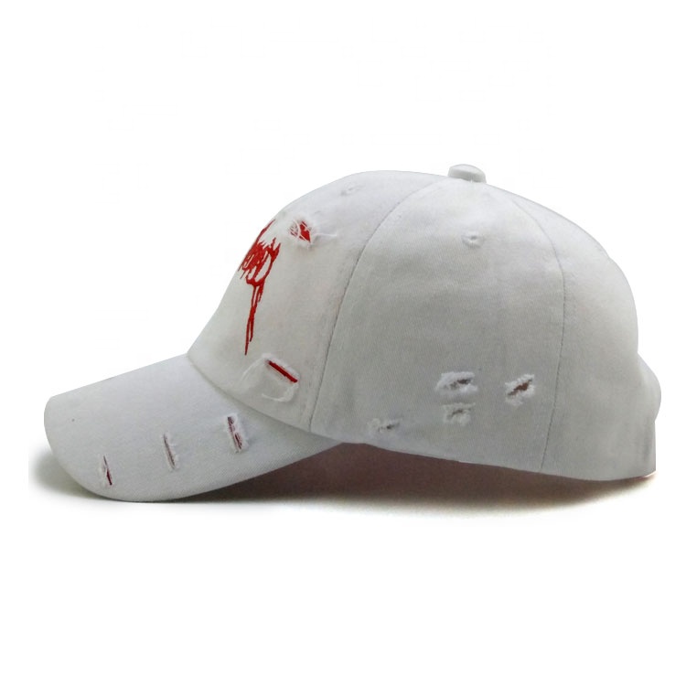 Distressed Unstructured Embroidery Logo Dad Hat