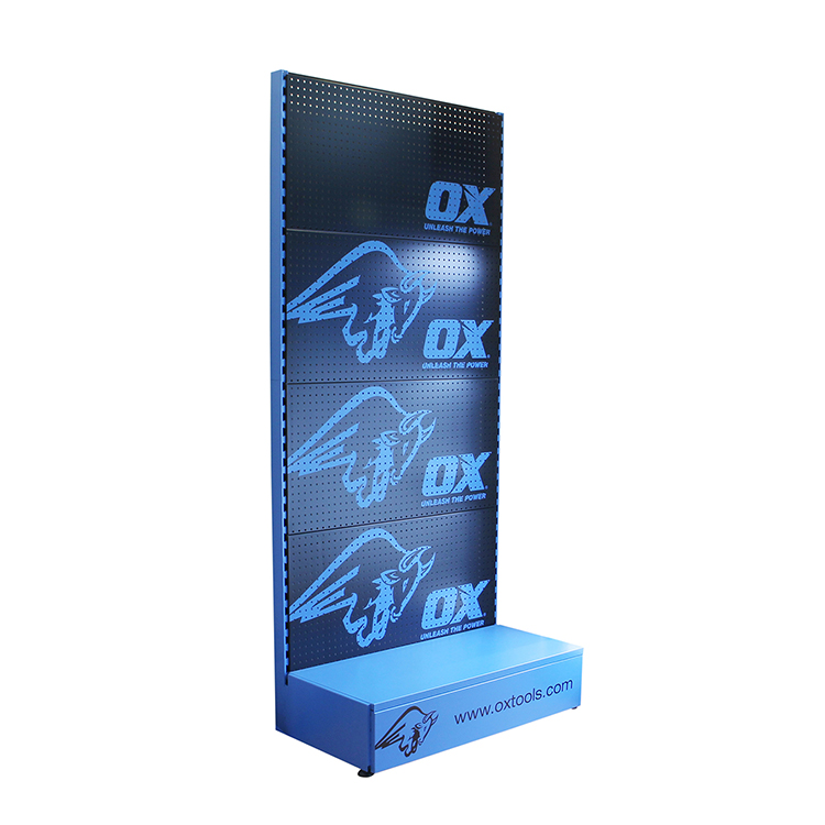 Сверхмощный металлический напольный стенд магазин Gondola супермаркет Деревянная Полка Стеллаж