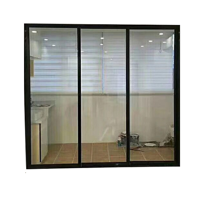 Innen Hause Laminiert Kunst Badewanne Aluminium Großen Griff Mit Bar Getönte Glas Schiebetür Design In Küche