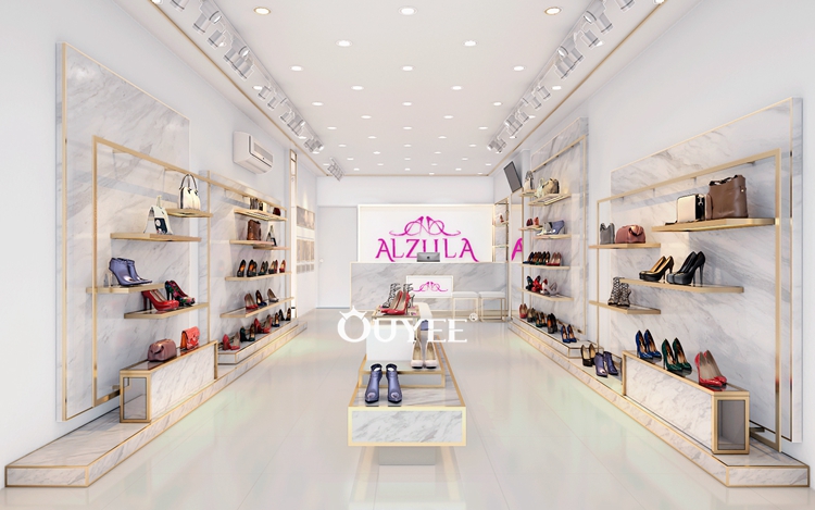 Zapatos de mujer personalizados, diseño de exhibición de tienda de