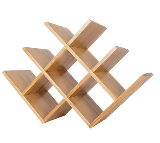 Винная стойка из натурального бамбука, складная подставка для хранения вина, настольная Винная стойка