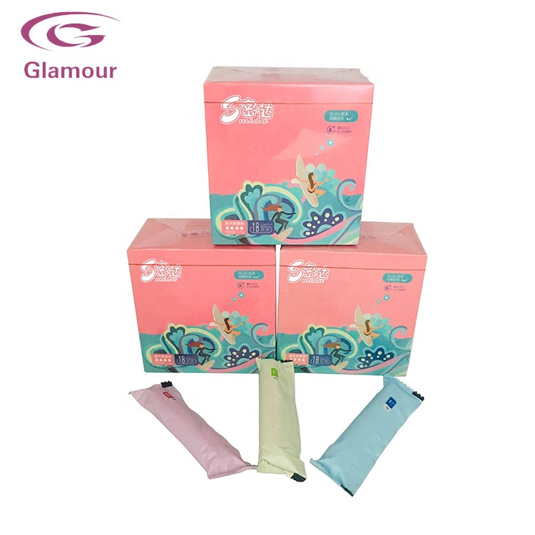 Профессиональные одноразовые 100% органический хлопок Менструальный тампон катетер тампон