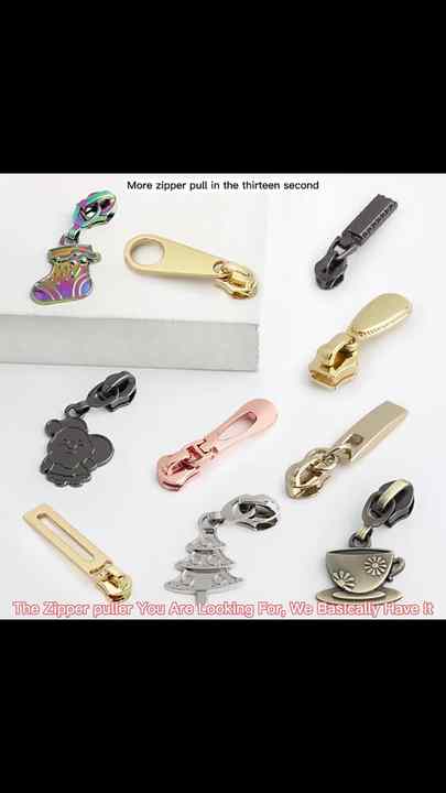 Nolvo World Custom Metal Zipper Slider Embossed Handmade 3D Logo