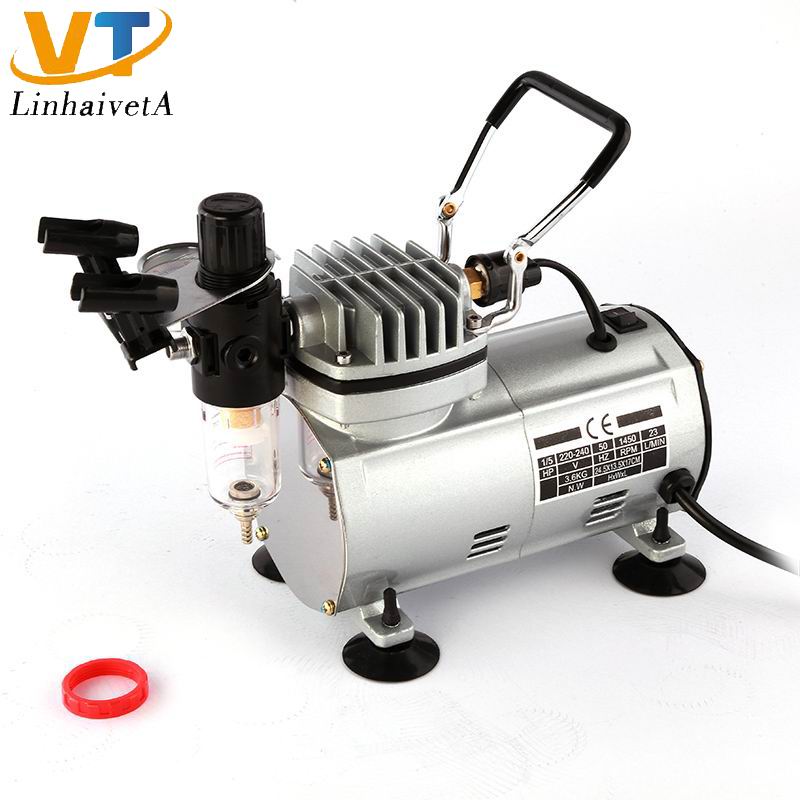 Airbrush Compressor AF18-2/ Diaphragm Compressor 4/ Bar Auto Shut-Down Pressure Gauge