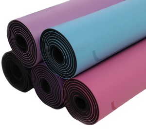 Double Layer Eco Friendly Fitness Tpe Yoga Mat Wholesale Logo Custom Print Yoga Mat