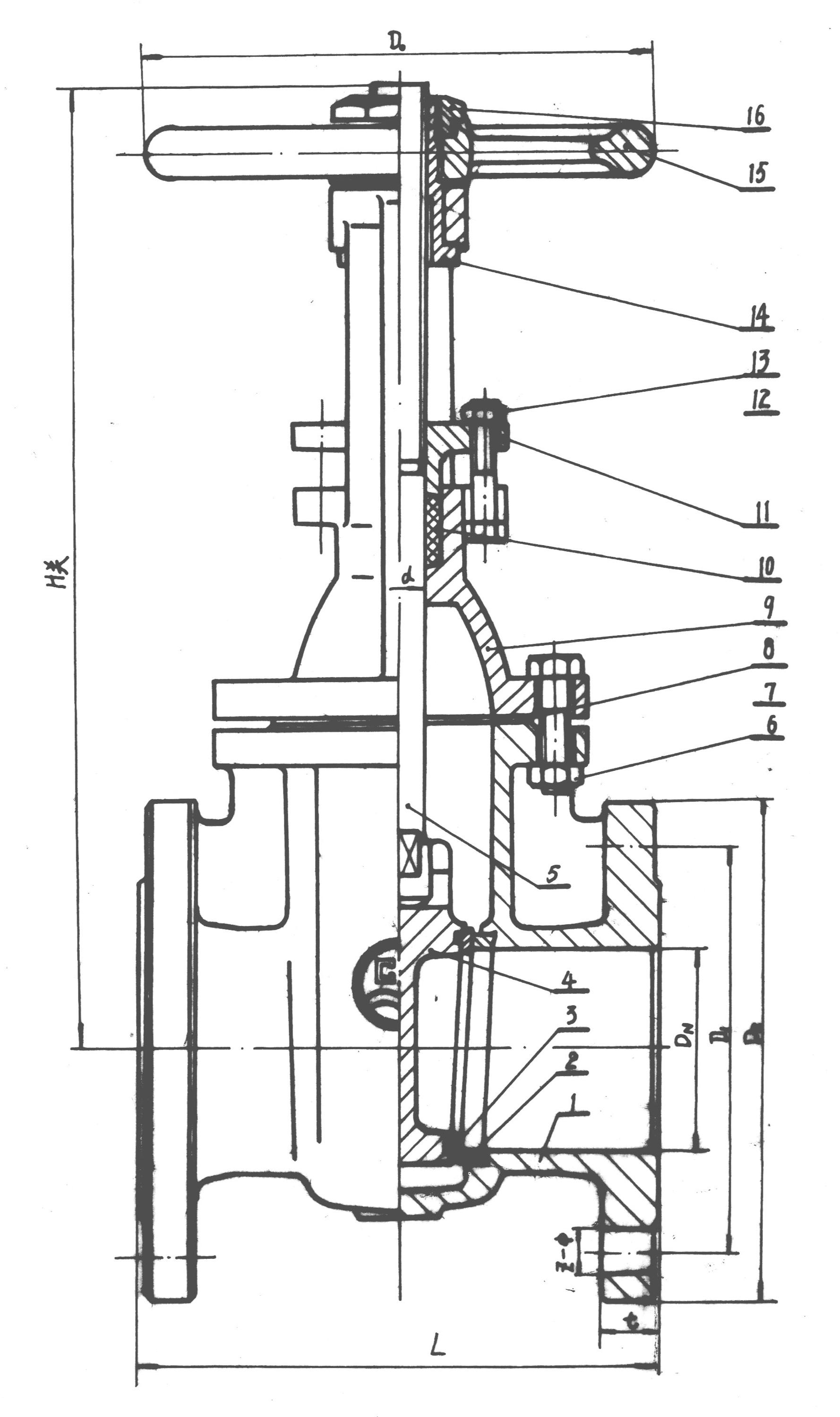 Quality-guaranteed sealed Ductile Iron Gate Valve Ring Stem JIS-16K