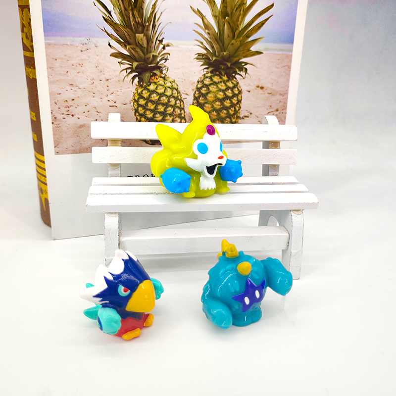 Персональный дизайн мультфильм три маленькие монстры ПВХ пластиковая фигурка