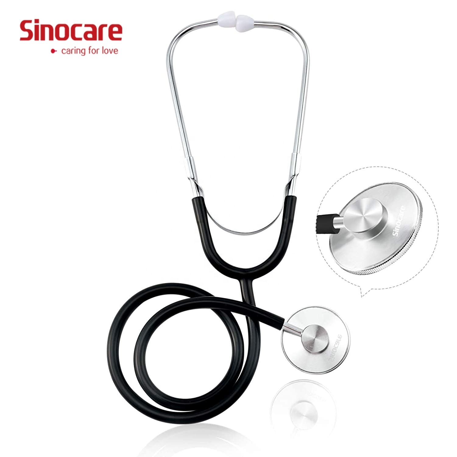 Sinocare Master кардиологический классический стетоскоп из нержавеющей стали для пациентов и беременных портативный однотрубный