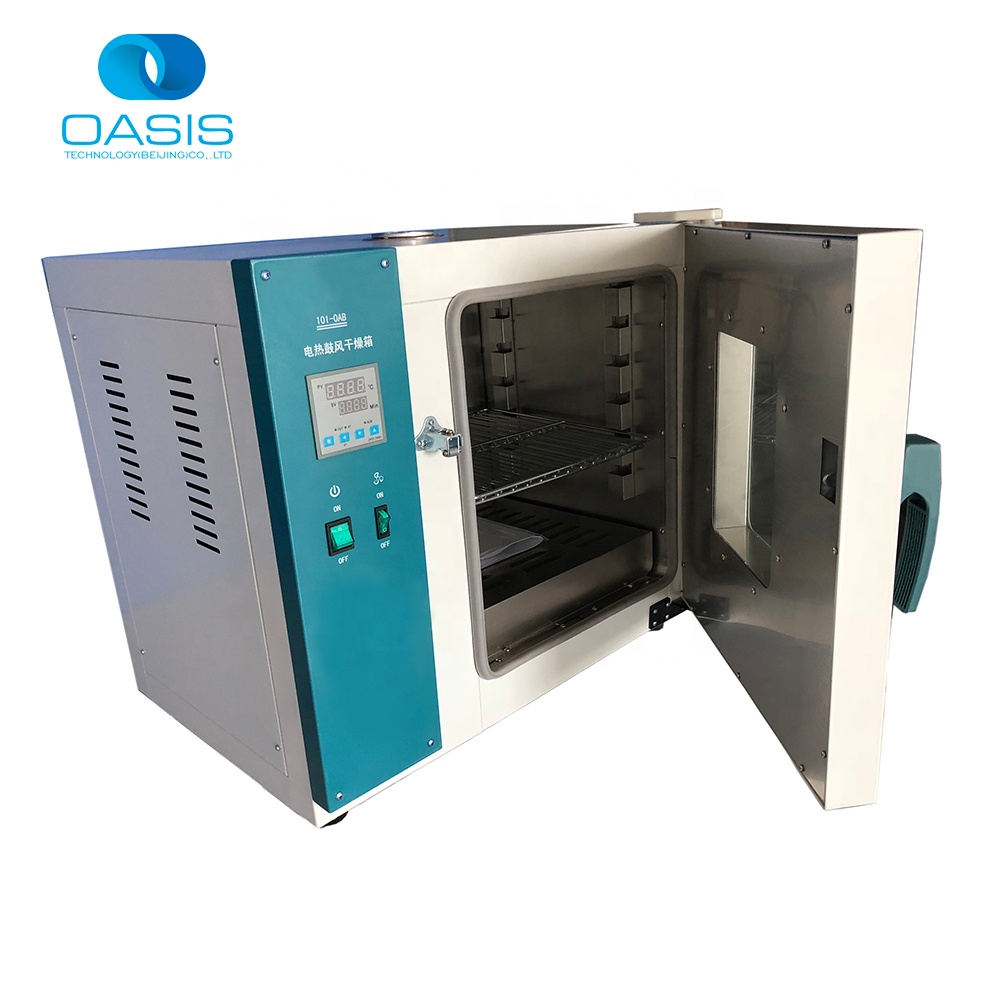 101-0AB 43L оцинкованная стальная печь для сушки циркулирующим горячим воздухом для лаборатории