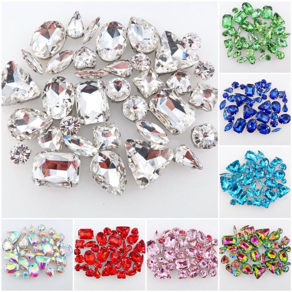 16facets 30//50pcs 8mm DMC Hotfix Iron On Flatback Crystal Rhinestone Jewelry DIY