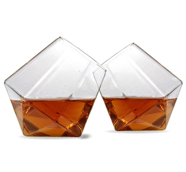 Whiskey Glass Cups Accept OEM Whiskey Wine Glass Clear Glassware Diamond Tumbler Glass