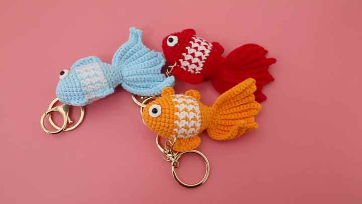 Porte-clés Mural En Métal 7 Crochets - Design Poisson - Neuf